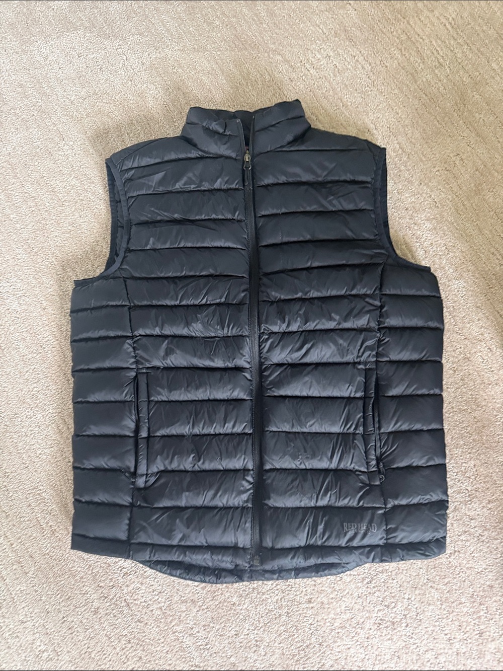 RedHead Men's Black Quilted Packable Vest